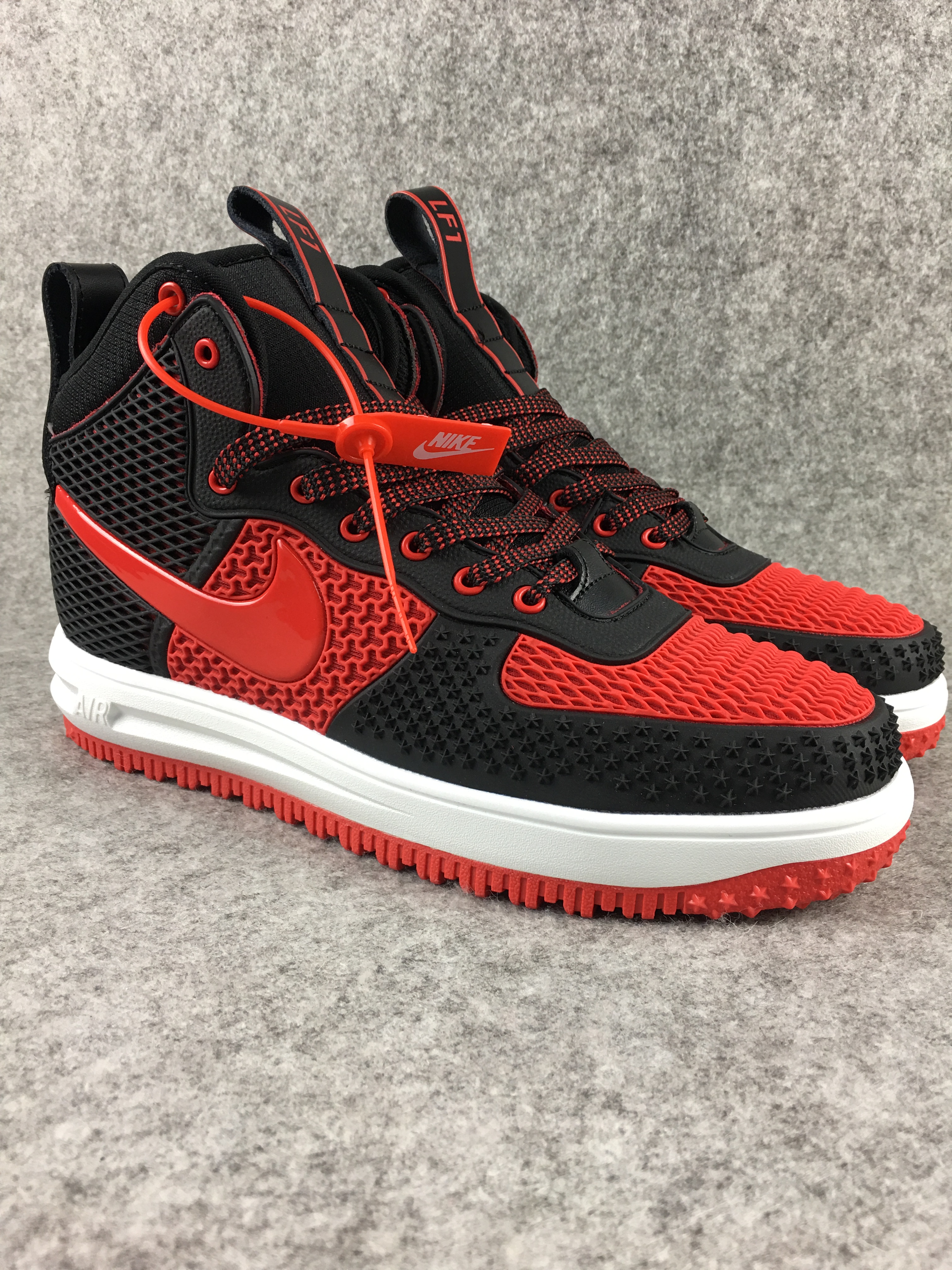 New Nike Lunar Force 1 Nano Black Red